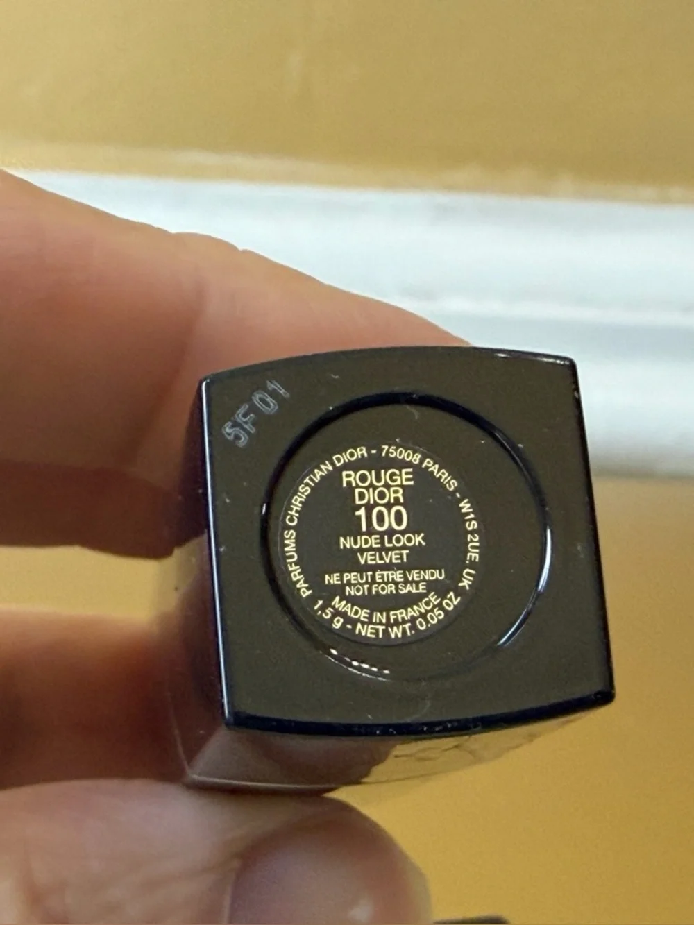 NIB Rouge Dior Lipstick 100 NUDE LOOK VELVET Mini